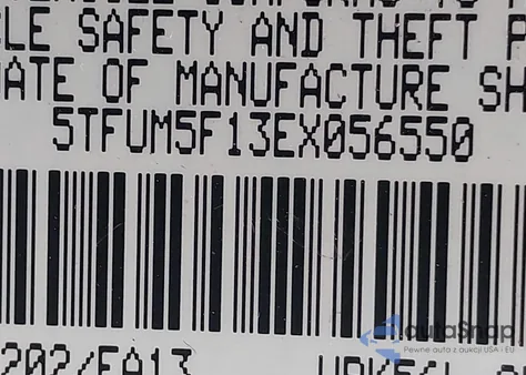 2014 Toyota Tundra Sr 4.6L V8 из США, поврежденный, VIN 5TFUM5F13EX056550